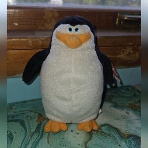 Plush Penguin Toy - Black and White